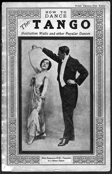 Framed Print : Dance manual for the Tango, Hesitation Waltz and Other Popular Dances, 1914