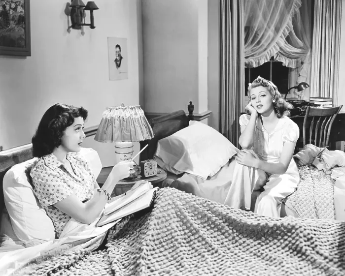 Framed Print : DANCING CO-ED, from left: Ann Rutherford, Lana Turner, 1939