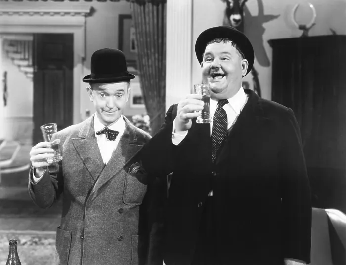 Framed Print : THE DANCING MASTERS, from left: Stan Laurel, Oliver Hardy, 1943. TM & copyright 20th Century Fox Film Corp. All rights reserved / courtesy Everett Collection Framed Print : THE DANCING MASTERS, from left: Stan Laurel, Oliver Hardy, 1943. TM & copyright 20th Century Fox Film Corp. All rights reserved / courtesy Everett Collection