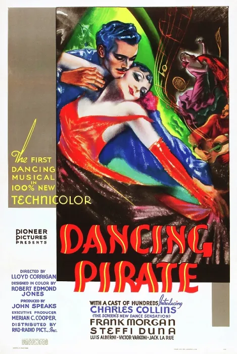 Framed Print : THE DANCING PIRATE, US poster art, Charles Collins, Steffi Duna, 1936