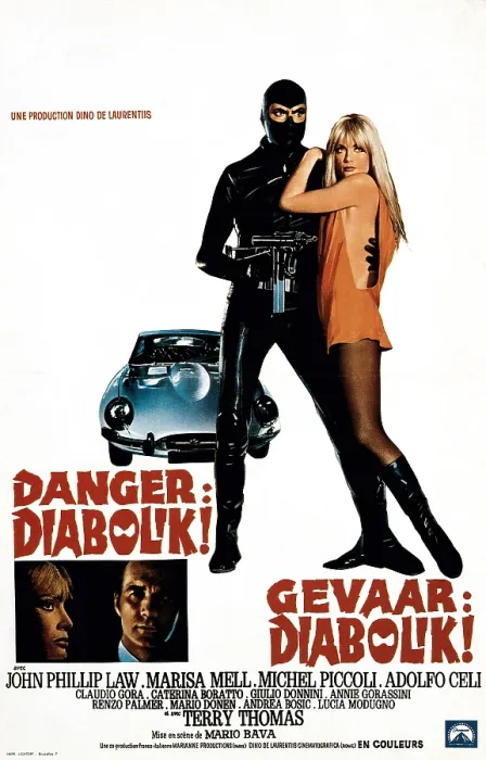 Framed Print : DANGER: DIABOLIK, (aka DIABOLIK), John Phillip Law, Marisa Mell, 1968