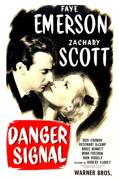 Framed Print : DANGER SIGNAL, US poster, from left: Zachary Scott, Faye Emerson, 1945 Framed Print : DANGER SIGNAL, US poster, from left: Zachary Scott, Faye Emerson, 1945