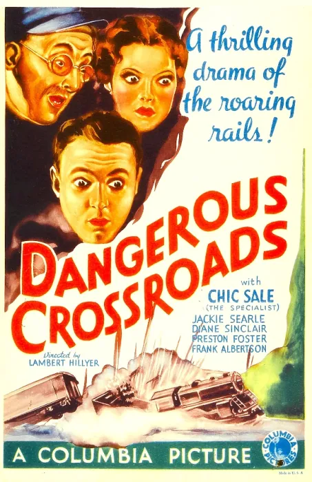 Framed Print : DANGEROUS CROSSROADS, center: Chic Sale, right: Diane Sinclair on midget window card, 1933