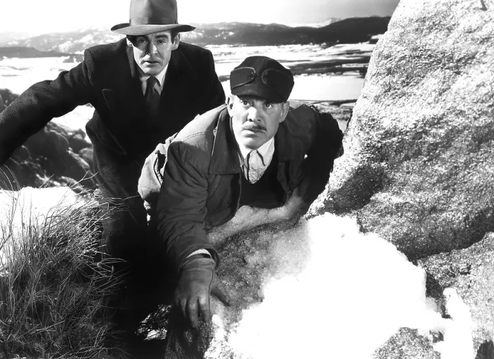Framed Print : ON DANGEROUS GROUND, Robert Ryan, Ward Bond, 1952 Framed Print : ON DANGEROUS GROUND, Robert Ryan, Ward Bond, 1952