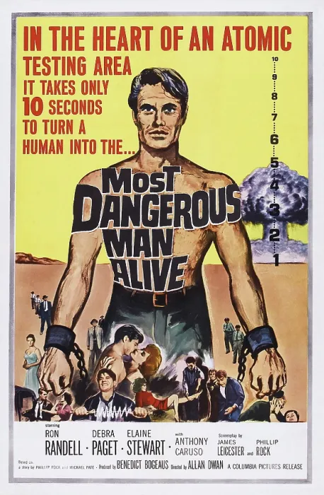 Framed Print : THE MOST DANGEROUS MAN ALIVE, Ron Randell on poster art, 1961 Framed Print : THE MOST DANGEROUS MAN ALIVE, Ron Randell on poster art, 1961