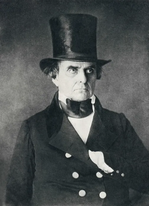 Framed Print : Daniel Webster was a leading Whig party Senator, serving from 1827-1850, with a break from 1841-1845