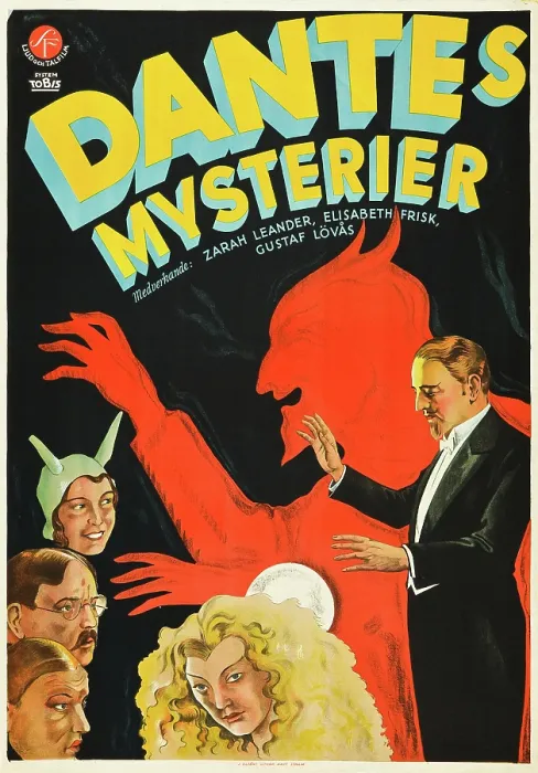 Framed Print : DANTE'S MYSTERIES, (aka DANTES MYSTERIER), Swedish poster art, 1931