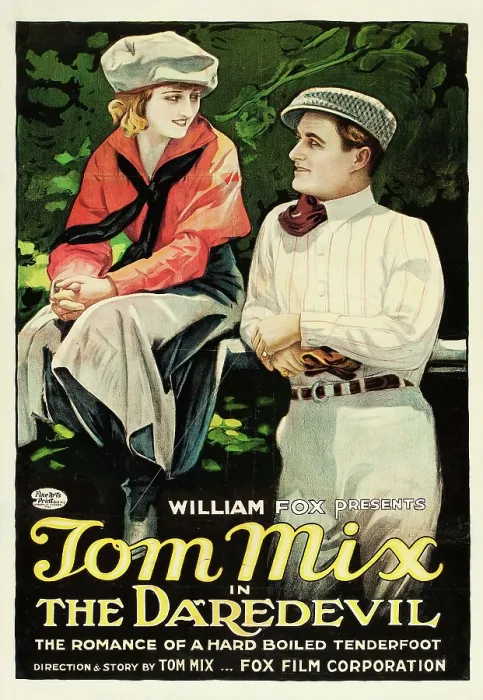 Framed Print : THE DAREDEVIL, from left: Eva Novak, Tom Mix, 1920, TM and Copyright 20th Century Fox Film Corp. All rights reserved. / courtesy Everett Collection