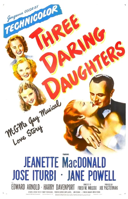 Framed Print : THREE DARING DAUGHTERS, US poster, bottom right: Jeanette MacDonald, Jose Iturbi, left from top: Jane Powell, Ann Todd, Elinor Donahue, 1948 Framed Print : THREE DARING DAUGHTERS, US poster, bottom right: Jeanette MacDonald, Jose Iturbi, left from top: Jane Powell, Ann Todd, Elinor Donahue, 1948