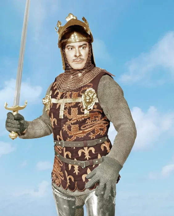 Framed Print : THE DARK AVENGER, (aka THE WARRIORS), Errol Flynn, 1955