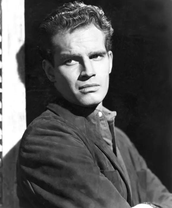 Framed Print : DARK CITY, Charlton Heston, 1950 Framed Print : DARK CITY, Charlton Heston, 1950