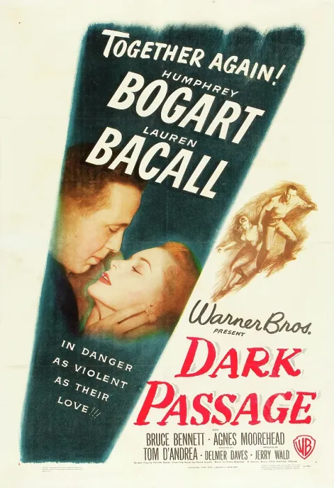 Framed Print : DARK PASSAGE, Humphrey Bogart, Lauren Bacall, 1947