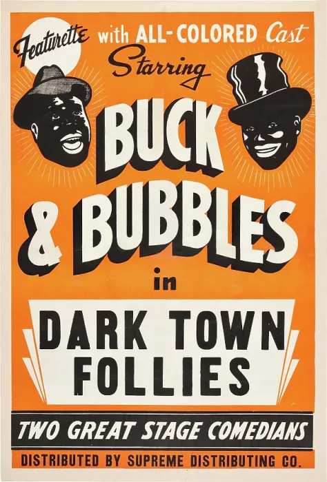 Framed Print : DARK TOWN FOLLIES, poster: top from left: Ford Washington Lee, John William Sublett (aka Buck & Bubbles), 1930