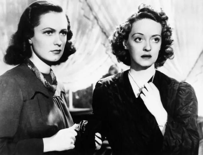 Framed Print : DARK VICTORY, from left, Geraldine Fitzgerald, Bette Davis, 1939