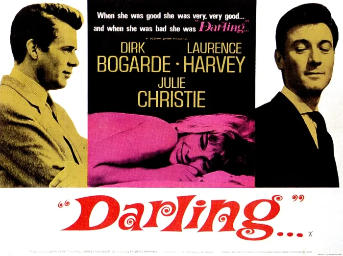 Framed Print : DARLING, Dirk Bogarde, Julie Christie, Laurence Harvey, 1965