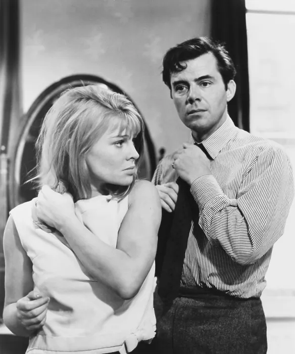 Framed Print : DARLING, from left: Julie Christie, Dirk Bogarde, 1965