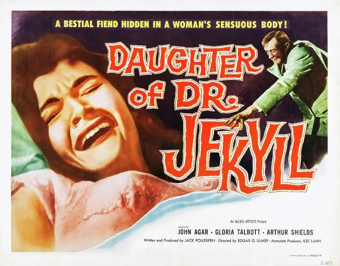Framed Print : DAUGHTER OF DR. JEKYLL, US lobbycard, from left: Gloria Talbot, Arthur Shields, 1957 Framed Print : DAUGHTER OF DR. JEKYLL, US lobbycard, from left: Gloria Talbot, Arthur Shields, 1957