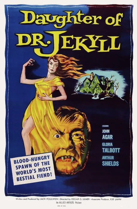 Framed Print : DAUGHTER OF DR. JEKYLL, US poster art, Gloria Talbott, Arthur Shields, 1957