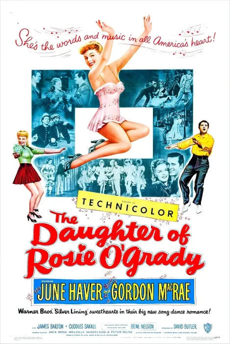 Framed Print : THE DAUGHTER OF ROSIE O'GRADY, US poster, left and center: June Haver, right: Gordon MacRae, 1950 Framed Print : THE DAUGHTER OF ROSIE O'GRADY, US poster, left and center: June Haver, right: Gordon MacRae, 1950
