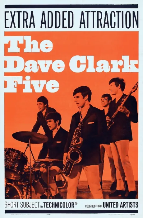 Framed Print : THE DAVE CLARK FIVE, US poster, 1964 Framed Print : THE DAVE CLARK FIVE, US poster, 1964