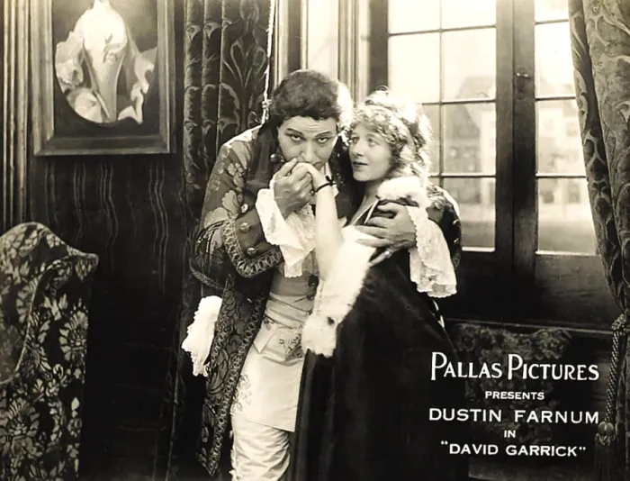 Framed Print : DAVID GARRICK, left: Dustin Farnum on lobbycard, 1916 Framed Print : DAVID GARRICK, left: Dustin Farnum on lobbycard, 1916