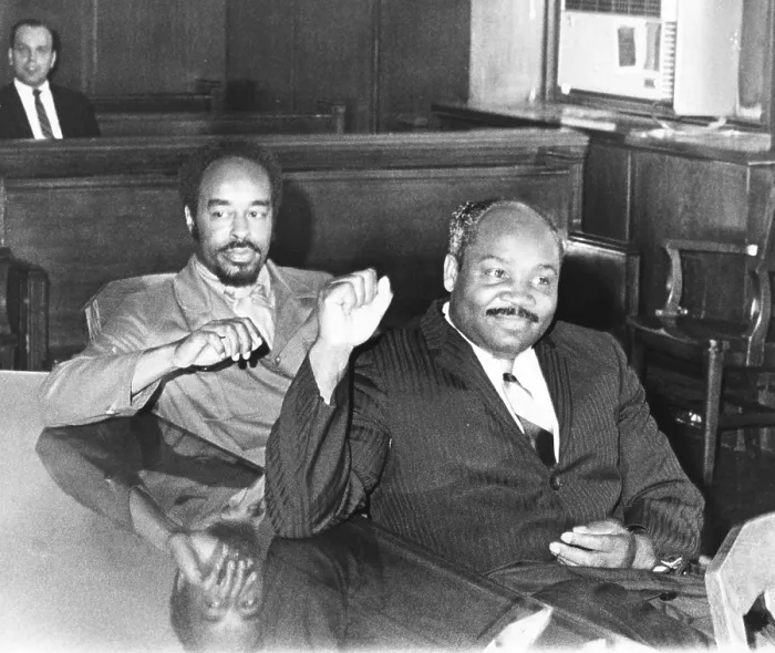 Framed Print : David Hill, leader of the House of Israel cult in court. Cleveland, Ohio. Oct. 1969. In 1971 Hill skipped bail