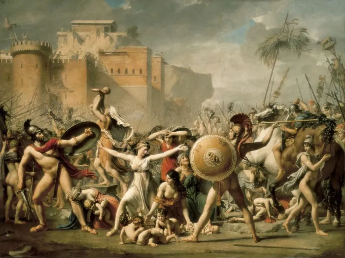 Framed Print : David, Jacques-Louis (1748-1825). The Sabine Women (Les Sabines). 1799. Neoclassicism. Oil on canvas. FRANCE. Paris. Louvre Museum. AISA / Everett Collection**US SALES ONLY** Framed Print : David, Jacques-Louis (1748-1825). The Sabine Women (Les Sabines). 1799. Neoclassicism. Oil on canvas. FRANCE. Paris. Louvre Museum. AISA / Everett Collection**US SALES ONLY**
