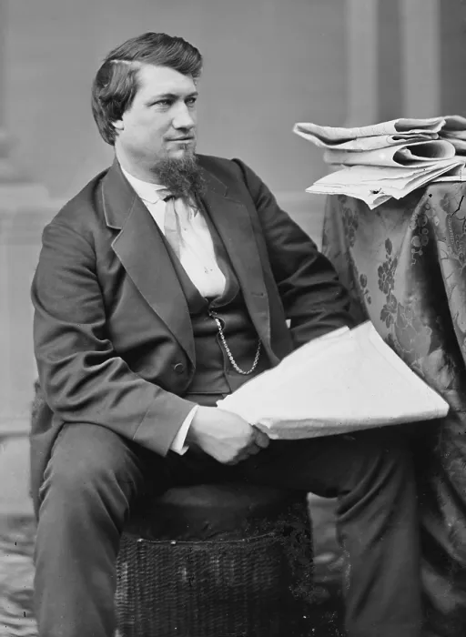 Framed Print : David Ross Locke (1833-1888), American humorist of Civil War era created the character of Petroleum Vesuvius Nasby, a crude, uninformed advocate for the Confederate South