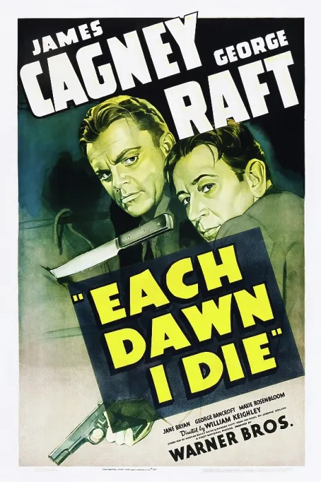 Framed Print : EACH DAWN I DIE, from left: James Cagney, George Raft, 1939