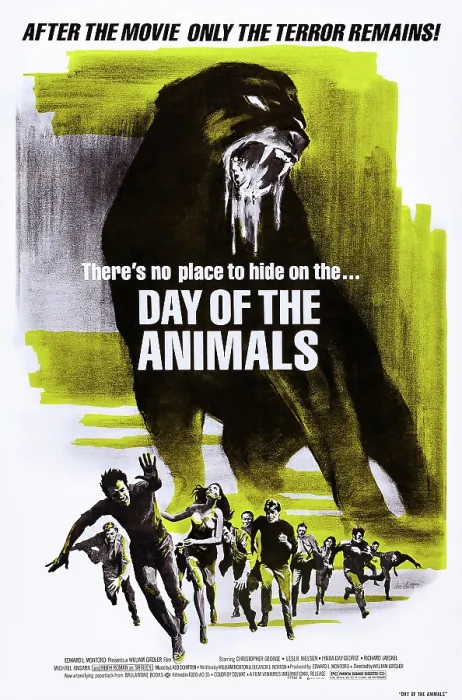 Framed Print : DAY OF THE ANIMALS, (aka SOMETHING OUT THERE), US poster art, 1977
