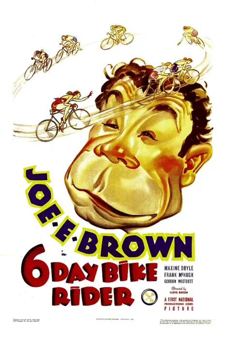Framed Print : SIX DAY BIKE RIDER, Joe E. Brown, 1934 Framed Print : SIX DAY BIKE RIDER, Joe E. Brown, 1934