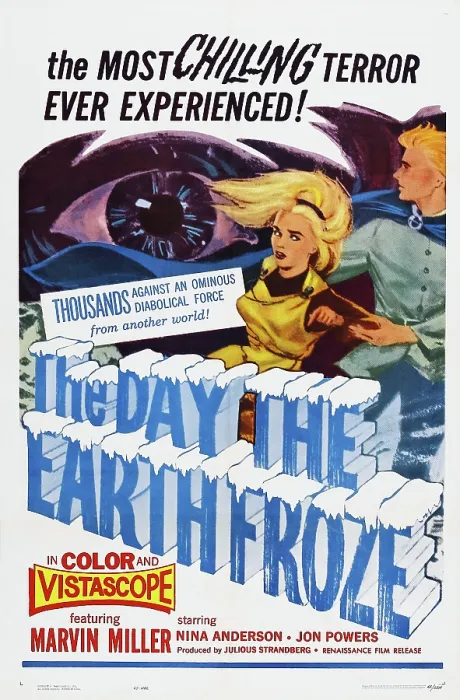 Framed Print : THE DAY THE EARTH FROZE, US poster, Nina Anderson, Jon Powers, 1959