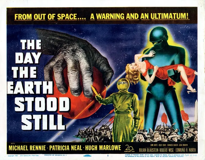 Framed Print : THE DAY THE EARTH STOOD STILL, US poster, 1951, TM and Copyright 20th Century Fox Film Corp. All rights reserved. / courtesy Everett Collection