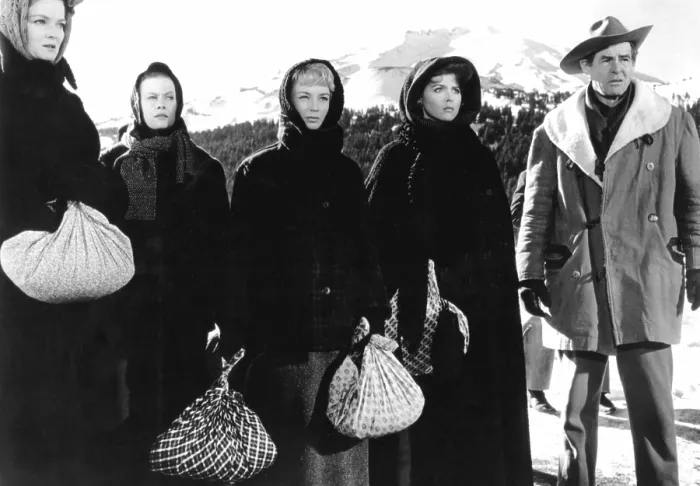 Framed Print : DAY OF THE OUTLAW, Betsy Jones-Moreland, Helen Westcott, Venetia Stevenson, Tina Louise, Robert Ryan, 1959 Framed Print : DAY OF THE OUTLAW, Betsy Jones-Moreland, Helen Westcott, Venetia Stevenson, Tina Louise, Robert Ryan, 1959