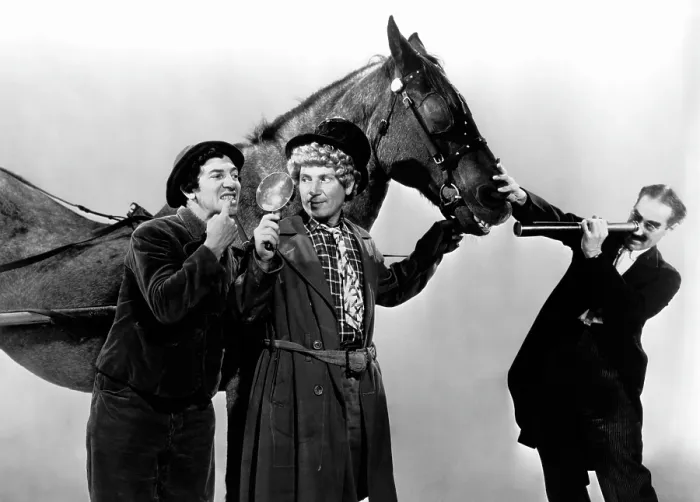 Framed Print : A DAY AT THE RACES, Chico Marx, Harpo Marx, Groucho Marx, 1937