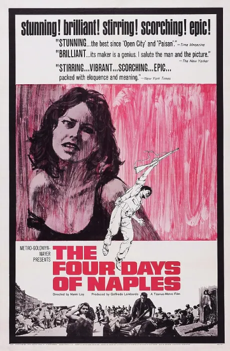 Framed Print : THE FOUR DAYS OF NAPLES, US poster art, Lea Massari, 1962