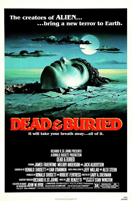 Framed Print : DEAD & BURIED, (aka DEAD AND BURIED), poster, 1981, (c) AVCO Embassy Pictures / Courtesy: Everett Collection Framed Print : DEAD & BURIED, (aka DEAD AND BURIED), poster, 1981, (c) AVCO Embassy Pictures / Courtesy: Everett Collection