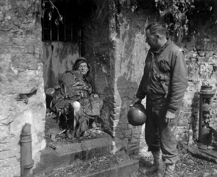 Framed Print : Dead German soldier was one of the last stand defenders of German-held Cherbourg. June 22-25, 1944, during Normandy Campaign, France, World War 2. (BSLOC_2014_2_82) Framed Print : Dead German soldier was one of the last stand defenders of German-held Cherbourg. June 22-25, 1944, during Normandy Campaign, France, World War 2. (BSLOC_2014_2_82)