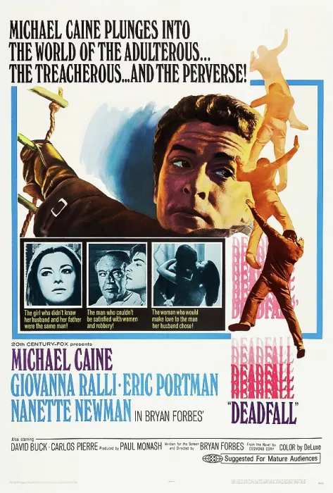 Framed Print : DEADFALL, US poster, Michael Caine (top), bottom from left: Giovanna Ralli, Eric Portman, 1968, TM & Copyright 20th Century Fox Film Corp. / courtesy Everett Collection