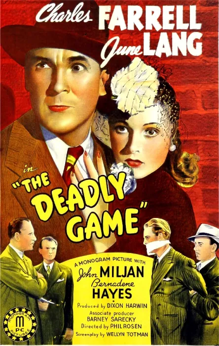 Framed Print : THE DEADLY GAME, US poster, top from left: Charles Farrell, June Lang, 1941 Framed Print : THE DEADLY GAME, US poster, top from left: Charles Farrell, June Lang, 1941