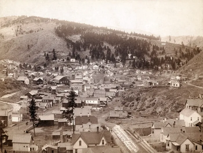 Framed Print : Deadwood from Engleside. Deadwood, Dakota Territory. John C. Grabill, 1888