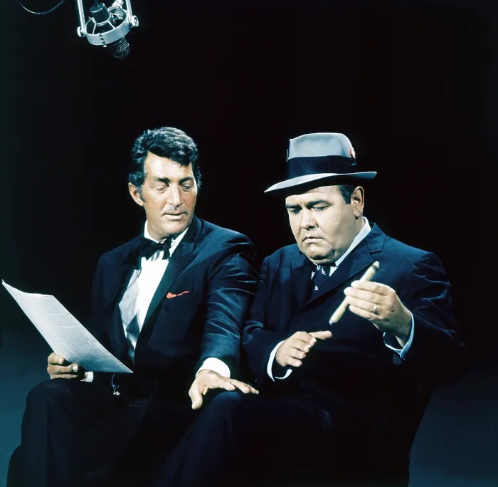 Framed Print : THE DEAN MARTIN SHOW, from left: Dean Martin, Jonathan Winters in the airplane sketch, 1965-1974 Framed Print : THE DEAN MARTIN SHOW, from left: Dean Martin, Jonathan Winters in the airplane sketch, 1965-1974