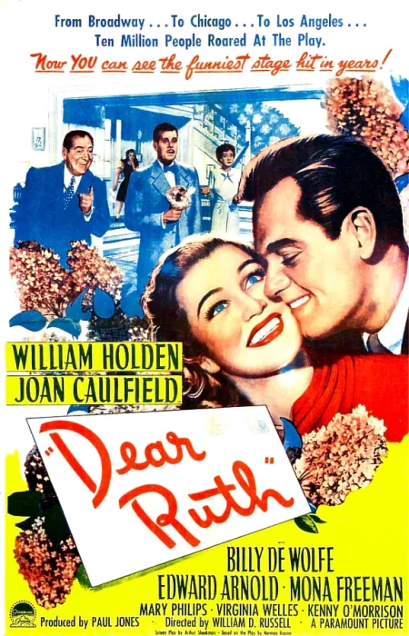Framed Print : DEAR RUTH, US poster, center from left: Joan Caulfield, William Holden, 1947