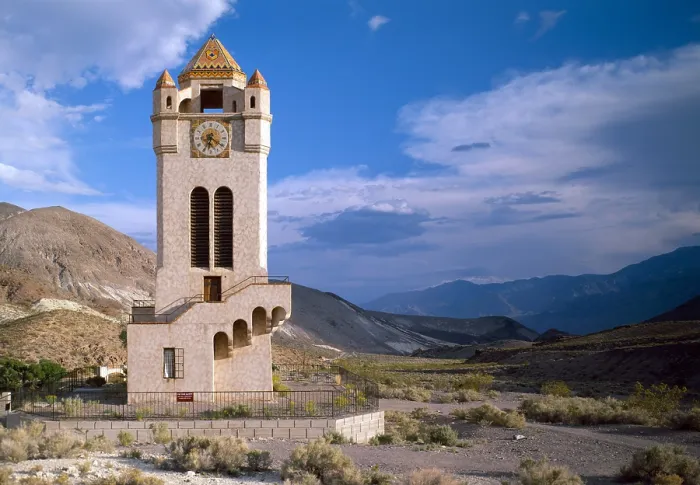 Framed Print : Death Valley Ranch Chimes Tower, Death Valley Junction, Ca. 1928