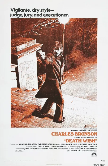 Framed Print : DEATH WISH, Charles Bronson, 1974
