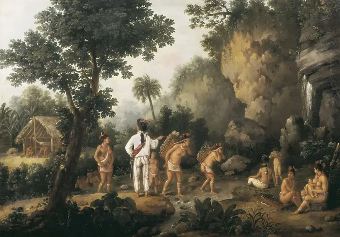 Framed Print : DEBRET, Jean Baptiste (1768-1848). The Slave Hunter. Oil on canvas. BRAZIL. Sao Paulo. Sao Paulo Museum of Art. AISA / Everett Collection**US SALES ONLY**