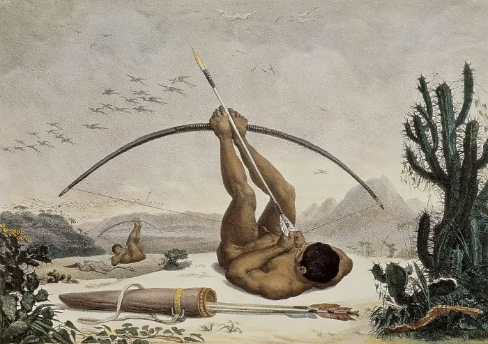 Framed Print : DEBRET, Jean Baptiste (1768-1848). A Colourful and Historic Journey to Brazil. 1839. Cabocle (civilized Indian). Litography. AISA / Everett Collection**US SALES ONLY**