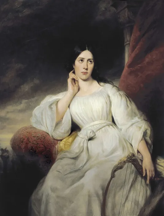 Framed Print : DECAISNE, Henri (1799-1852). Maria Felicita Garcia, La Malibran. 1st half 19th c. Romanticism. Oil on canvas. FRANCE. Paris. Muse Carnavalet (Carnavalet Museum)