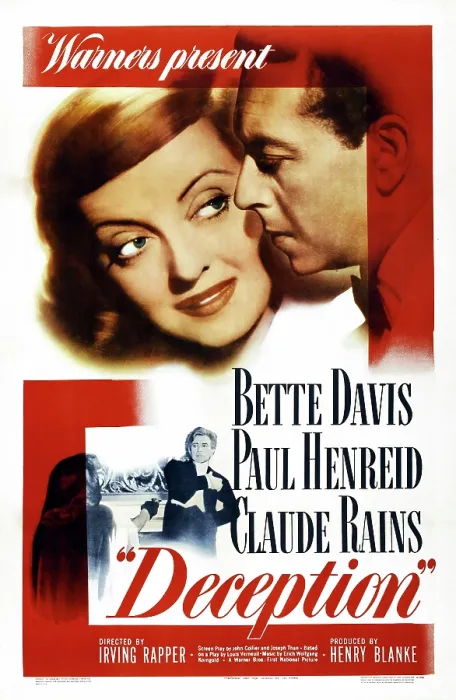 Framed Print : DECEPTION, Bette Davis, Claude Rains, Paul Henreid, 1946