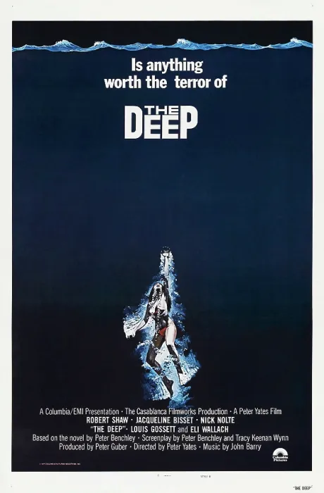 Framed Print : THE DEEP, US poster, 1977